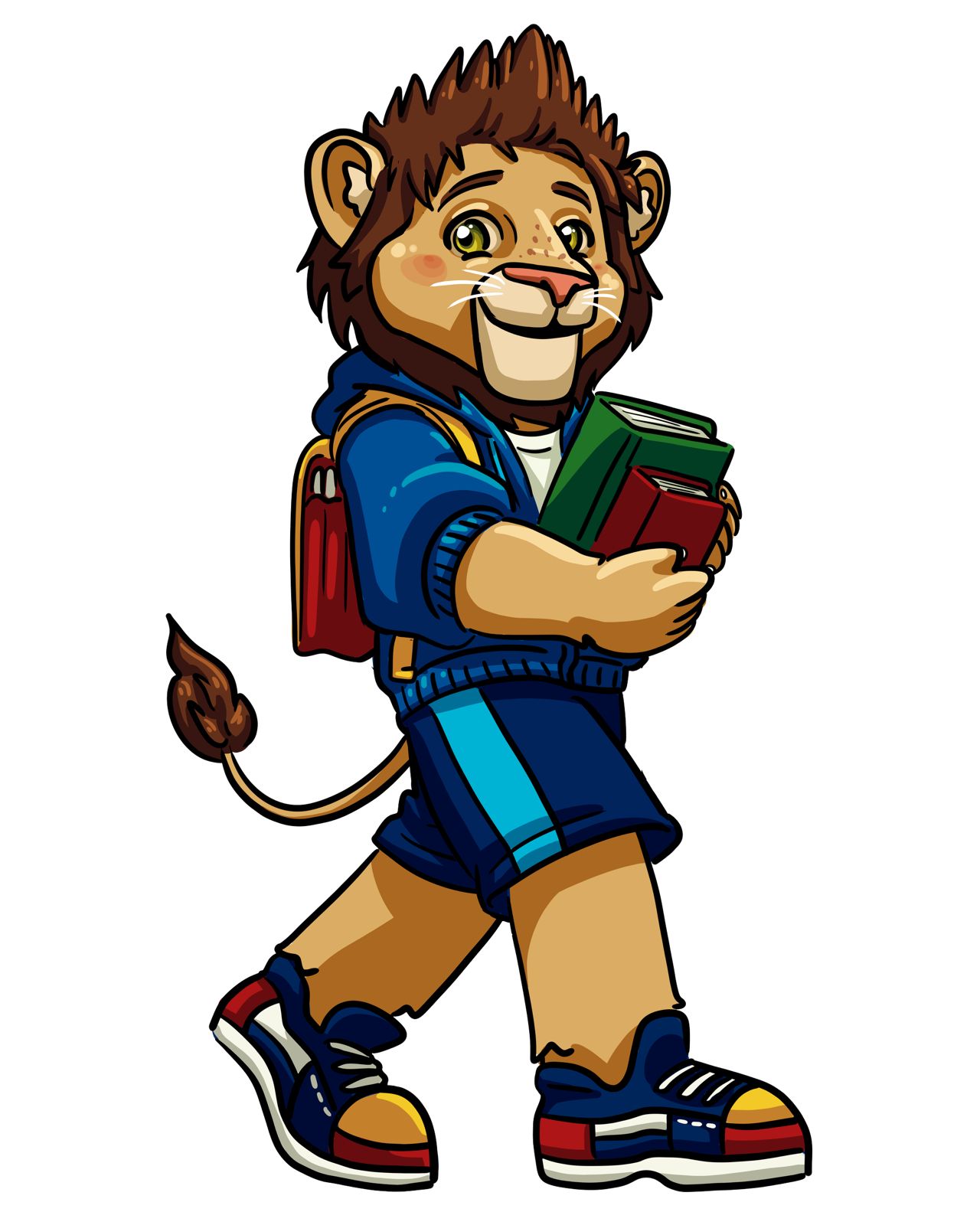 Angelo con estudiantes